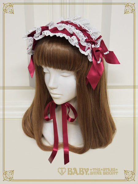 B48HA994 Innocent Ribbon Frill Headdress