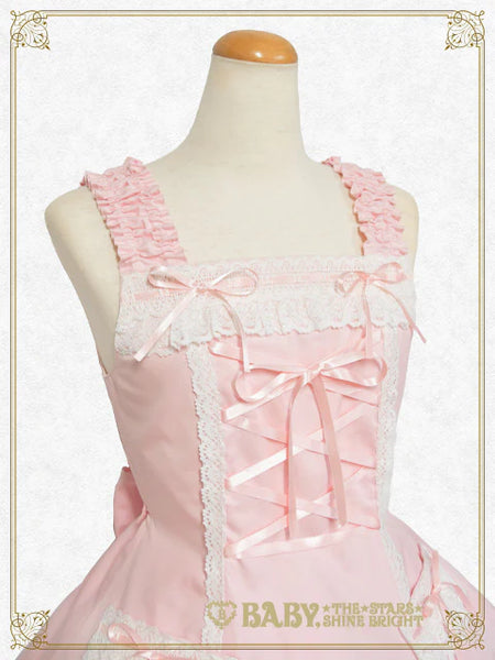 B49JS227 Scallop Hem Jumperskirt