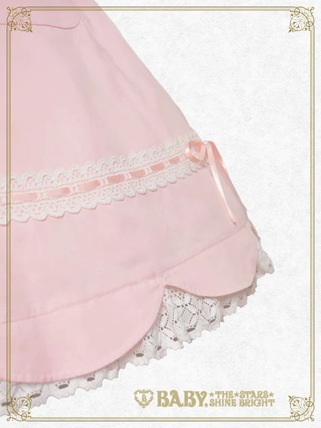 B49JS227 Scallop Hem Jumperskirt