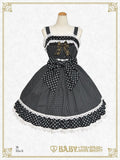 B48JS223 Dot Baby Ribbon Jumperskirt