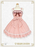 B48JS223 Dot Baby Ribbon Jumperskirt