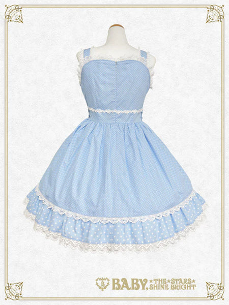 B48JS223 Dot Baby Ribbon Jumperskirt