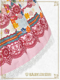 B48OJ214 Pastoral Decoration Palette Apron Jumperskirt