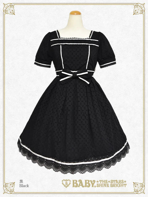 B48OP312 Innocent Ribbon Lace Audrey Onepiece Dress – BABY, the B48OP312 Innocent Ribbon Lace Audrey Onepiece Dress – BABY, the