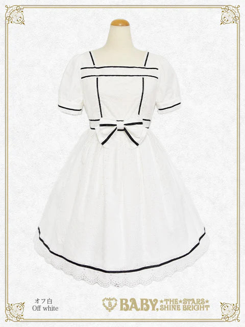 B48OP312 Innocent Ribbon Lace Audrey Onepiece Dress – BABY