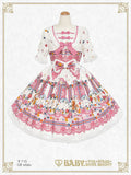 B48OP340 Pastoral Decoration Palette Onepiece Dress