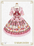 B48OP340 Pastoral Decoration Palette Onepiece Dress