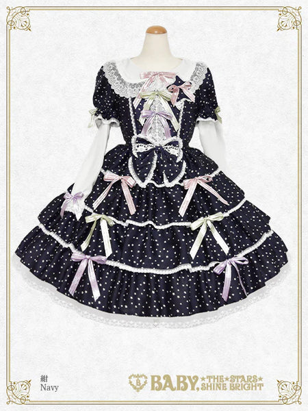 B48OP342 Sweets＆Candy Starry Sky Usakumya Onepiece Dress