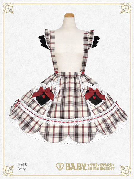 B48SK510 Sweet Wing Tartan Check Skirt