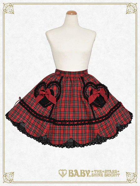 B48SK510 Sweet Wing Tartan Check Skirt