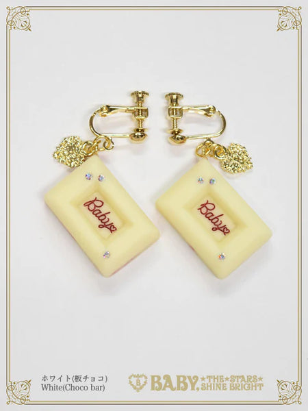 B49AC041 Love Chocolate Clip-on Earrings