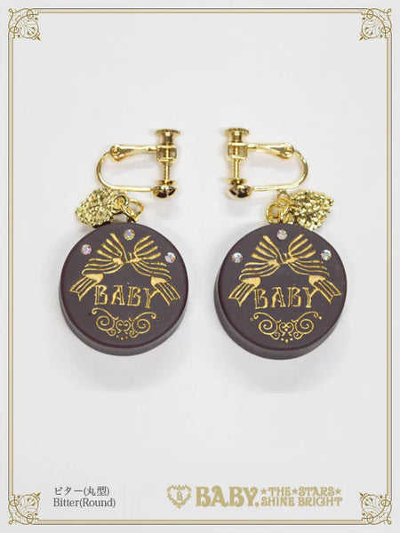 B49AC041 Love Chocolate Clip-on Earrings