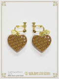 B49AC041 Love Chocolate Clip-on Earrings