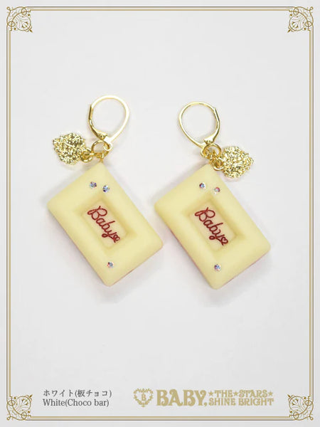 B49AC042 Love Chocolate Pierced Earrings