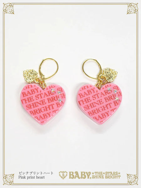 B49AC042 Love Chocolate Pierced Earrings