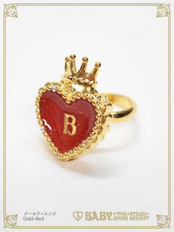 B50AC077 Heart Trump Ring