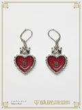 B49AC075 HEART TRUMP Pierced Earring