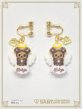 B49AC088 Christmas Angel Kumya Clip-on Earrings