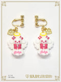 B49AC088 Christmas Angel Kumya Clip-on Earrings