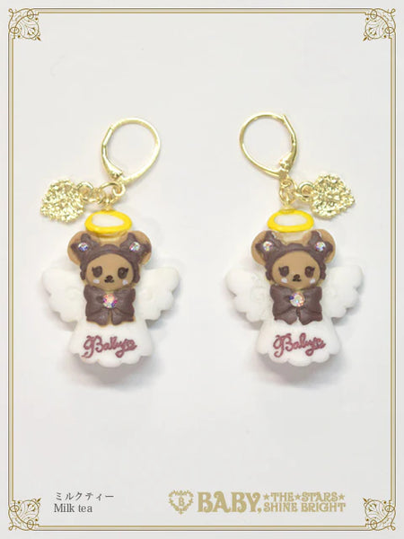 B49AC089 Christmas Angel Kumya Pierced Earrings