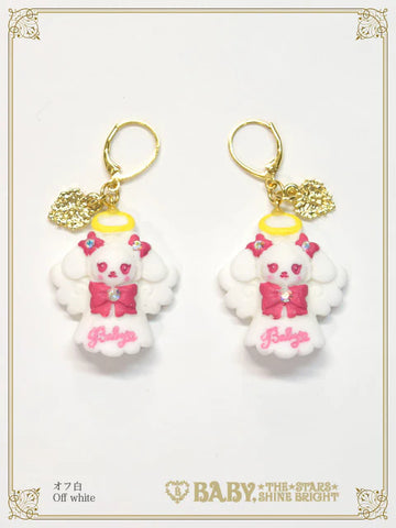 B49AC089 Christmas Angel Kumya Pierced Earrings