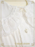B49BL411 Detachable Sleeves Babydoll Blouse