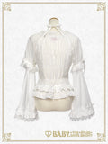 B49BL412 Princess Sleeve Back Shirring Blouse