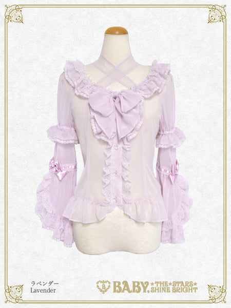 B49BL414 Chiffon Princess Dress Blouse