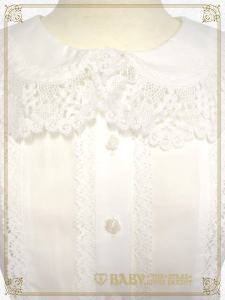 B49BL416 Bunny Ears Half Sleeve Blouse