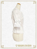 B49BL416 Bunny Ears Half Sleeve Blouse