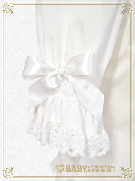 B49BL416 Bunny Ears Half Sleeve Blouse