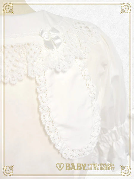B49BL416 Bunny Ears Half Sleeve Blouse