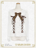 B49BL422 Waffle♡Cotton Bunny Ear Sailor Blouse