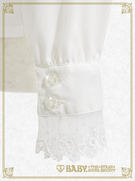 B49BL422 Waffle♡Cotton Bunny Ear Sailor Blouse