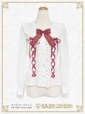 B49BL422 Waffle♡Cotton Bunny Ear Sailor Blouse