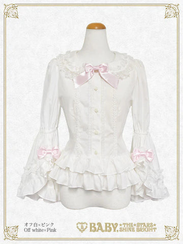 B49BL424 Snow Dot Fairy Blouse