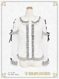 B49BL425 Fluffy Gingham Heart Blouse