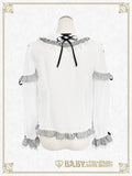 B49BL425 Fluffy Gingham Heart Blouse