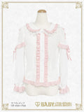 B49BL425 Fluffy Gingham Heart Blouse