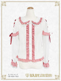 B49BL425 Fluffy Gingham Heart Blouse