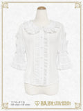 B49BL439 Sweetheart Parfaiteria Dot Tulle Blouse