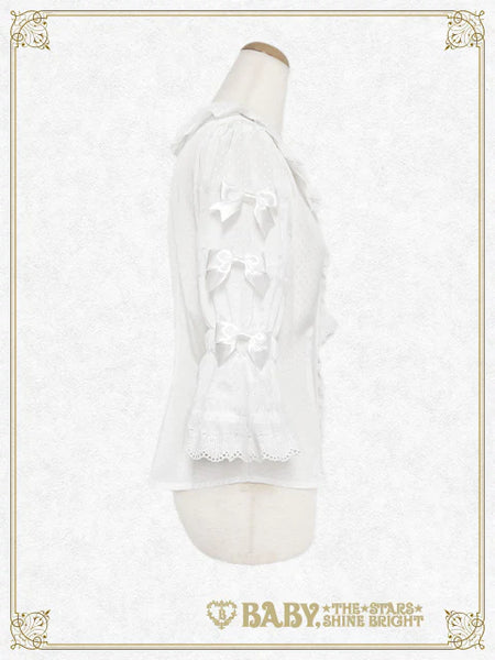 B49BL439 Sweetheart Parfaiteria Dot Tulle Blouse