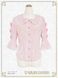 B49BL439 Sweetheart Parfaiteria Dot Tulle Blouse