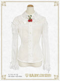 B49BL443 Swinging Strawberry Garden Blouse