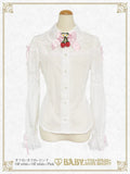 B49BL443 Swinging Strawberry Garden Blouse