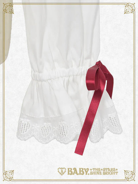 B49BL443 Swinging Strawberry Garden Blouse