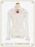 B49BL443 Swinging Strawberry Garden Blouse