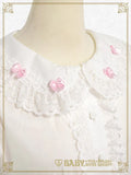 B49BL457 Mini Ribbon Half-Sleeve Blouse