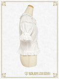 B49BL457 Mini Ribbon Half-Sleeve Blouse