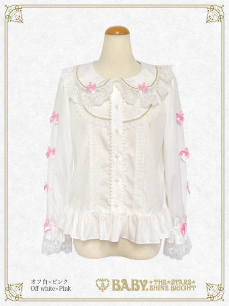 B49BL461 Kumya's Doki★Doki Christmas Party Blouse (Broadcloth)